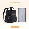 mommore Quilted Diaper Bag Backpack, Small Baby Bags, Lightweight Mini