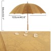 ThreeH Long Umbrella with 16 Ribs 210T Oversized Canopy Large