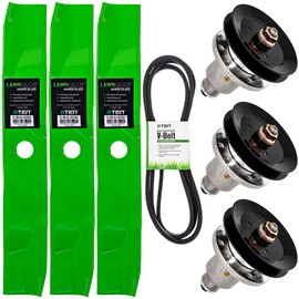 8TEN Deck Blade Spindle Belt Kit for Exmark Lazer Z CT HP 48-Inch 103-9081 103-6401 103-6391-S 103-6396 1-413308