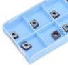 10Pcs Carbide Turning Blade Titanium Alloy High Temperature Resistance Rhombus