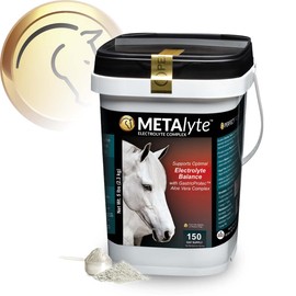 MetaLyte Complete Equine Electrolyte with Gastric Soothing Aloe Vera, Great Tasting Powder Formula (5 lb, 150 Day Supply)