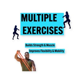 Resistance Bands Set – 5 Loop Exercise Bands for Home Workouts, Strength Training, Yoga, Pilates & Physical Therapy – Elastic Gym Bands for Men & Women BKRY