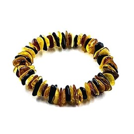 Natürlicher Bernstein Armband- Baltischer Bernsteinschmuck - Bernstein Armbänder - Echtes Bernstein Perlenarmband (MIX2)