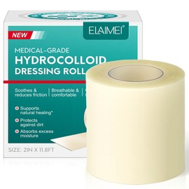 5cm x 3.6m Hydrocolloid Dressing Roll, Cuttable & Multi-Purpose, Acne Patches, Heel Bandages, Advanced Wound Care, Hydrocolloid Bandages, Healthcare