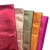 Metallic Orange Leatherette Fabric 1.5ft x 4.5ft Sparkle Faux Leather