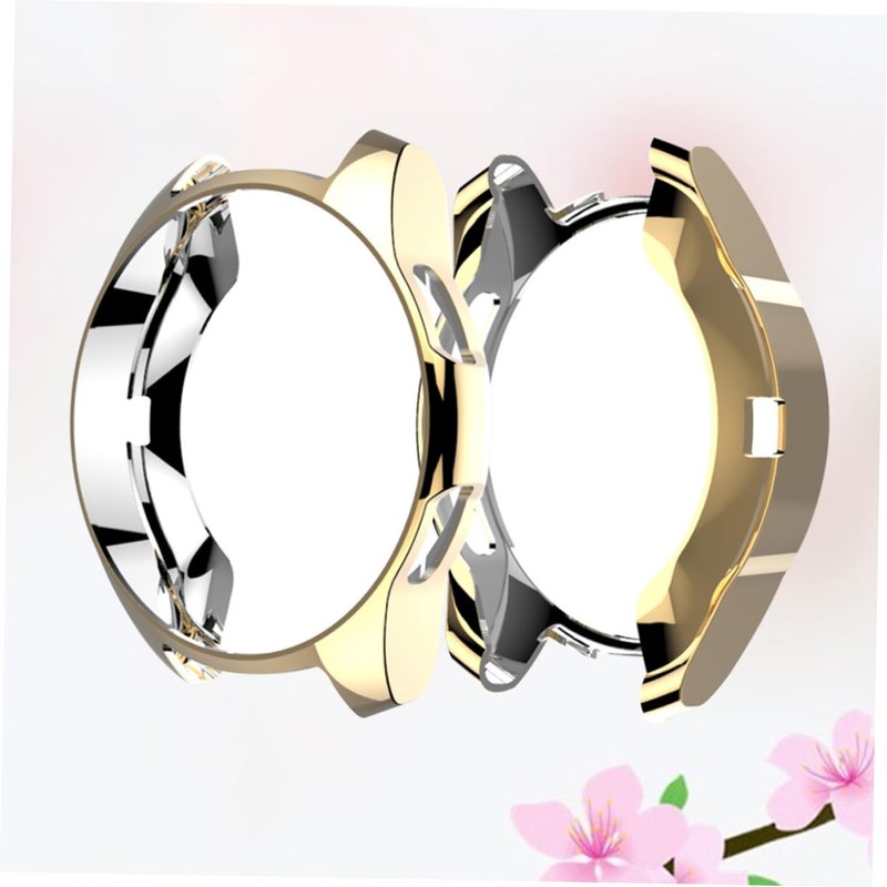 jojofuny 3pcs TPU Watch Case Protective Cover for Golden Color