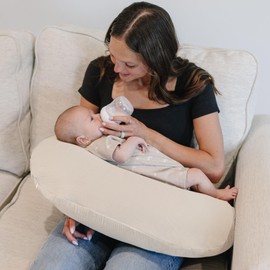 Konssy Muslin Nursing Pillow Covers, 100% Cotton Soft and Adorable Nursing Cover for Breastfeeding Pillows, Pillow Slipcover for Baby Girls Boys Newborn