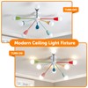 Aleslsop Colorful Chandelier, Modern Sputnik Chandelier, 8-Light Kids Light Fixture