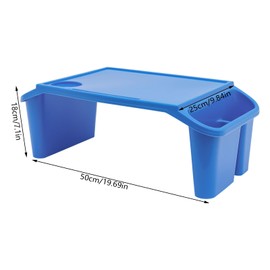 LIAPDG 6 Pack Lap Desk Trays, Plastic Breakfast Laptop Trays with Side Pockets Surf Desk Portable Activity Table at Family, School Load-Bearing Capacity 11.02 Lbs Recommend Age 1-9 Years Old