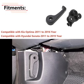 RLB-HILON Hood Latch Release Handle Compatible with Kia Optima 2011 to 2016 Year, for Hyundai Sonata 2011 2012 2013 2014 2015 2016 2017 2018 2019 Year