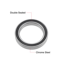 sourcing map Pack of 2 Ball Bearings Deep Groove Ball Bearings 6806-2RS 30 mm Inner Diameter 42 mm Outer Diameter 7 mm Bore Double Sealed Chrome Steel Z2 for Skateboard 3D Printer Roller Inline Skates