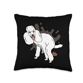 Best Poodle Poop Ever funny Poop ugly Design Throw Pillow