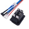 weideer Reverse Polarity Switch Waterproof 12V RV Jack Switch ON/Off/ON