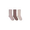 Barefoot Dreams Women's CozyChic 3 Pair Socks Set, Agate Multi,