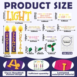 Fulmoon 31 Pcs Advent Bulletin Board Decoration Set Christmas Bulletin Board Decor for Classroom Advent Candle Cutout Christmas Love Hope Joy Peace Jesus Cutout with Glue Religious Classroom Decor