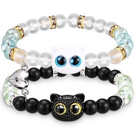 Tondiamo 2 Pcs Dragon Matching Bracelets for Couples Dragon Friendship Bracelets BFF Jewelry Gifts for Women Men Fans
