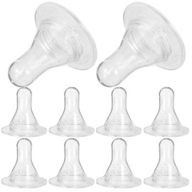 UKCOCO Lamb Feeding Nipples, 10-Pack Thickened Milk Bottle Teats Suitable for Sheep and Goat Nursing, Sturdy PET Feeding Supplies for Small Animals