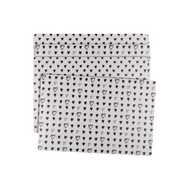 "Hearts" Place Mats - Set of 4 Hearts Placemats - 43 x 28 cm - Waterproof - Underlay Coasters Dining Table Decoration