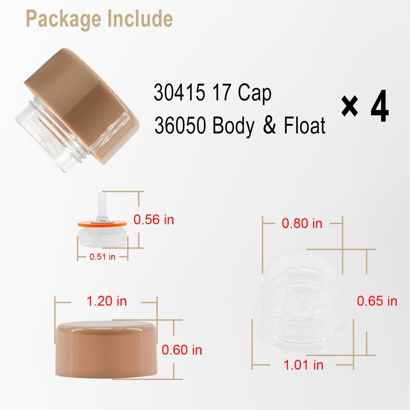 Bedalio RK-17VB Vacuum Breaker Float Kit, Anti-Siphon Wall Faucet Repair