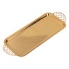 Serving Tray Gold Retro Light Luxury Oblong Water Cup Tea