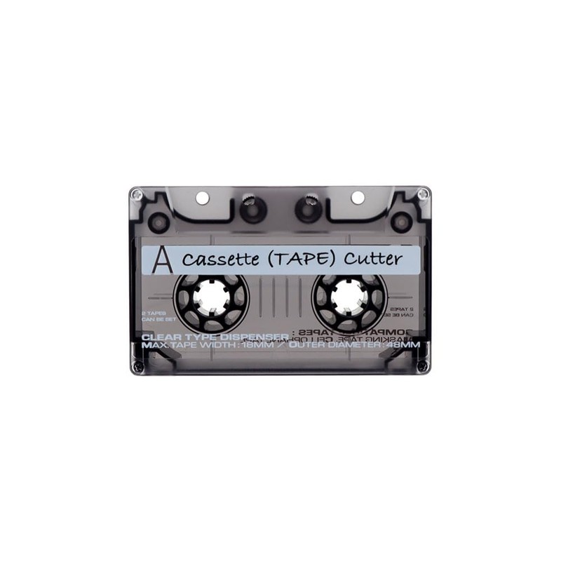 Sun-Star Stationery S4835379 Tape Cutter, Masking Tape, Cassette Tape, Clear