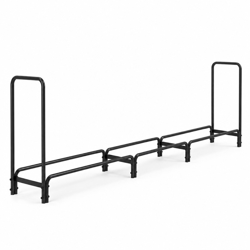 Heavy Duty Firewood Log Rack for Indoor & Outdoor Storage