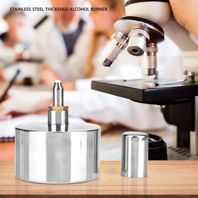400ml Stainless Steel Thickened Alcohol Burner with Screw and Wick
