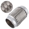 Auto Stainless Steel Exhaust Flexible Pipe Repairing Replacement Tube 150x76mm/6x3in