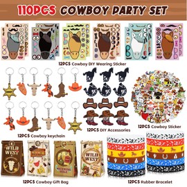 Aijoso Cowboy My First Rodeo Party Favors, Horses Themed Party Bags for Kids Birthday Party Decorations
