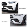 Front Bumper Splitter, Front Bumper Lip Spoiler Replacement for C-Class