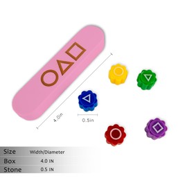 frulusian Gonggi Game,Gonggi Weighted Korean Game,5 Premium Marbles + Box, Traditional Toss & Catch Dexterity Training, Suitable for Family Gatherings and Social use(Pink)