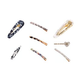 Set of 8 fashionable hair clips hair clip headpiece hair clip set marble