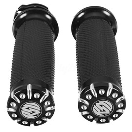 Carrfan 25 mm Motorcycle Handlebar Grips for Har-Ley for Sport-Ster Cruiser Custom 1 Pair