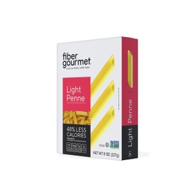 Fiber Gourmet Pasta - Light Penne Pasta - Low Net Carb, Fiber-Rich, Low Calorie, Healthy - Made in Italy, Kosher, Vegan, Non-GMO - 8 Oz