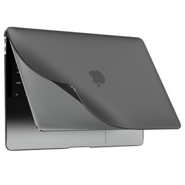 BlueSwan Flexible Case Compatible with MacBook Air 13 inch 2018-2021 Release Model M1 A2337 A2179 A1932, Shatterproof PP and Matte Anti-Fingerprint Protective Case for Air 13.3'', Matte Black