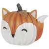 Fox Pumpkin Home Autumn Fall Harvest Decoration Height 4"