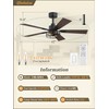 Fanbulous 2 Pack Farmhouse 42 Ceiling Fans with Lights, Black