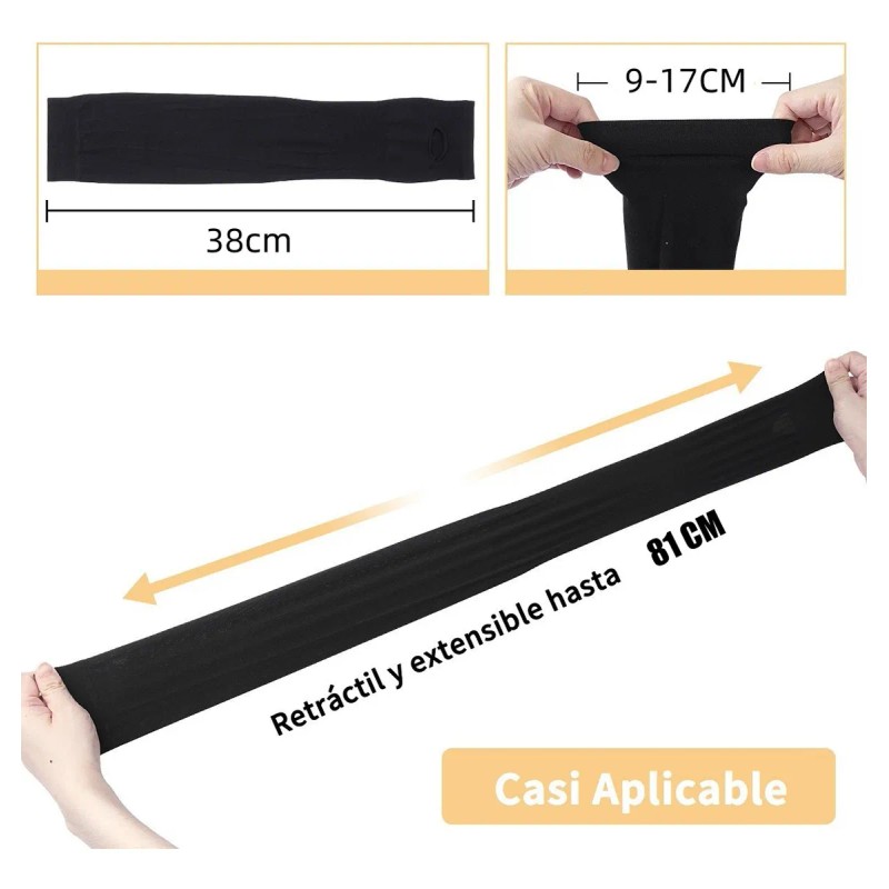 Mangas Protectoras Para Brazos Protección Solar Uv,3 Pares