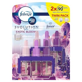 Febreze Air Freshener Plug-in Refill Exotic Bloom, 2 x 20ml, Purple, 40 grams