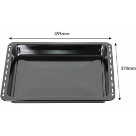 SPARES2GO Roasting Pan Baking Tray Compatible with Rangemaster Oven Cooker (455mm x 370mm)