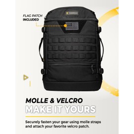 TradeSmart Range Backpack for Handguns, Ammo & Shooting Gear with 3 Lockable Compartments, Ear & Eye Protection Kit Optional