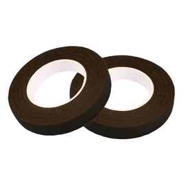YANYULI Flower Tape, Flora Tape, 2 Rolls, 0.5 x 98.8 ft (1.2 x 30 m), Waterproof, For Crafts, DIY Materials, For Fresh Flowers, Artificial Flowers, For Wrapping Flower Stems, For Florists (Brown)