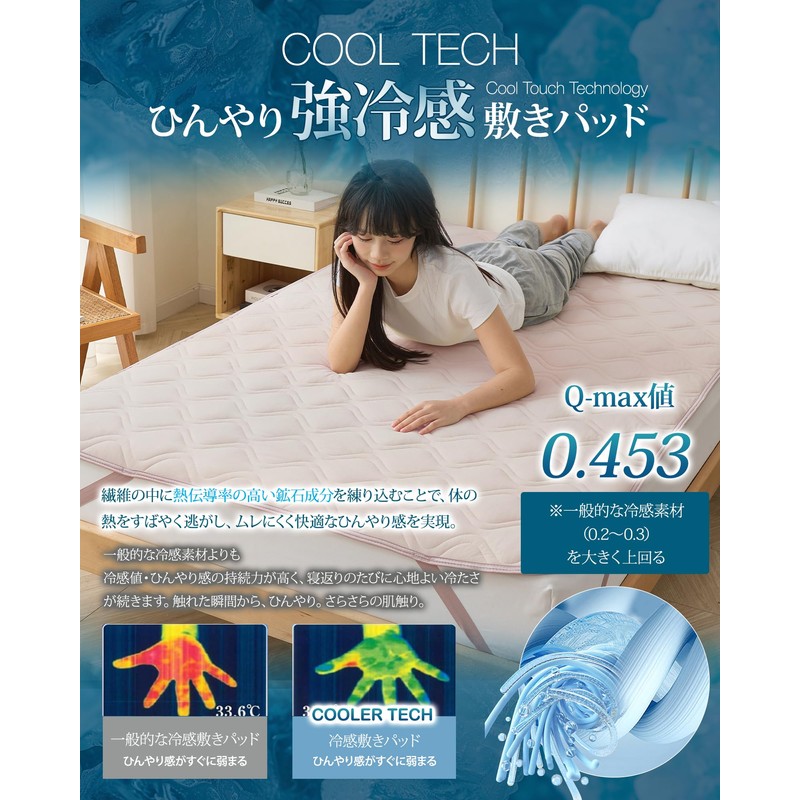 Housecover Single Bed Pad, Cooling Pad, Bed Pad, Q-MAX 0.453