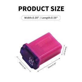 ZYHW 10pcs Upgraded Automotive Tall Profile Box Shaped Micro Cartridge Fuses JCASE Box Shaped Fuse Kit for Pickup Trucks Cars and SUVS (15A/20A/25A/30A/40A, 2pcs Each)