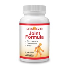Neuro Health Joint Formula with Glucosamine, Chondroitin and MSM, 60 Capsules (1 Bottle) Turmeric/Joint Support Supplement for Bones, Back, Knees, Hands/Used for Cartilage & Joint Support