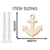 Unfinished Wood Thick Anchor Shape Craft up to 46" DIY
