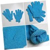 VICASKY 5-Finger Exfoliating Bath Gloves for Men and Women Dual-Sided