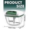 Manual Food Processor Vegetable Cutter, Geedel Pull Chopper with String,