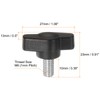 sourcing map 10pcs Tee Wing Knobs Thumb Screws M6 x