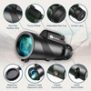 80X100 Monocular Telescope High Power with Smartphone Holder & Tripod,